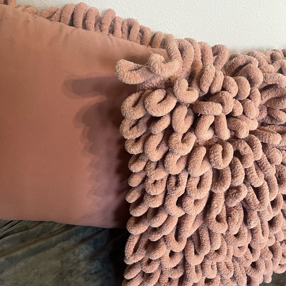 (2 pillows) $50 a piece UGG Blush Textured Accent Pillow